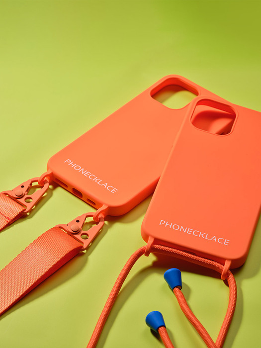 Orange Silicon Case+Strap Set