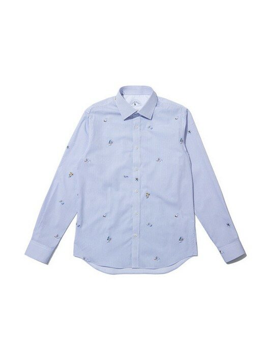 LEGGIUNO wave print dress shirt_CWSAS20122BUX