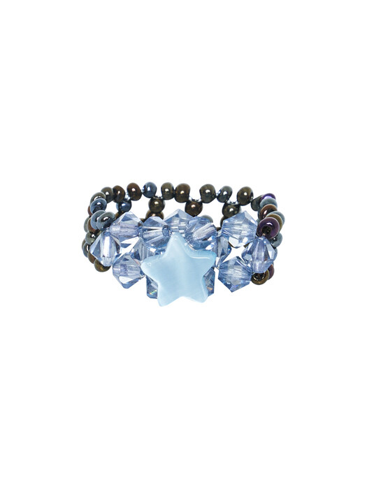 Star Beads Ring (Gray)