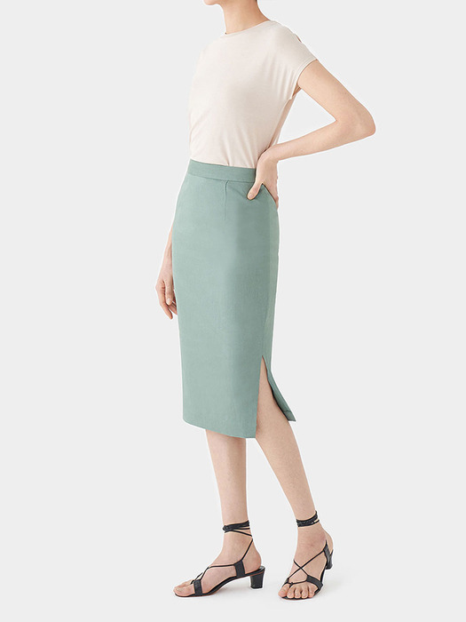 HERB IRIS LINEN SKIRT 