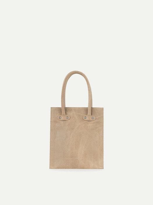 Squared bag Vertical [ Sand beige ]