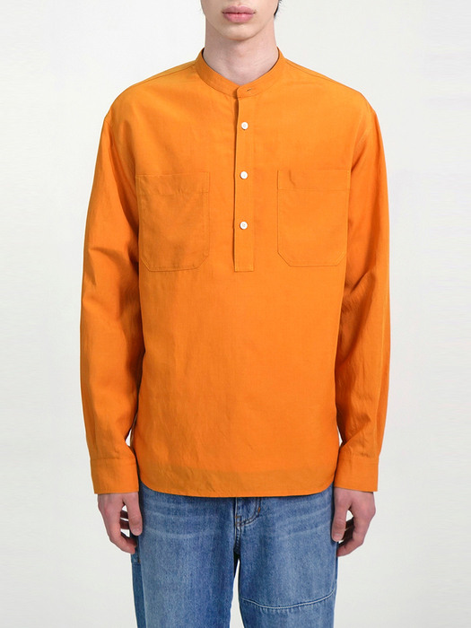 double pocket pullover shirt_CWSAM21103ORX
