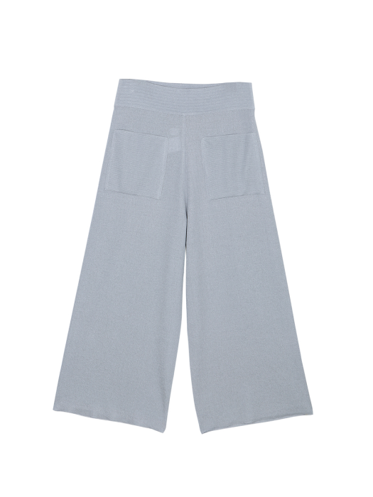 Linen crop Wide Knit pants (3colors) TMTWA25W22