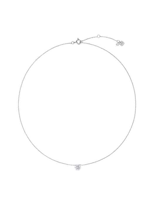 [Silver925]Moissanite 0.5Carat Necklace_DN0001