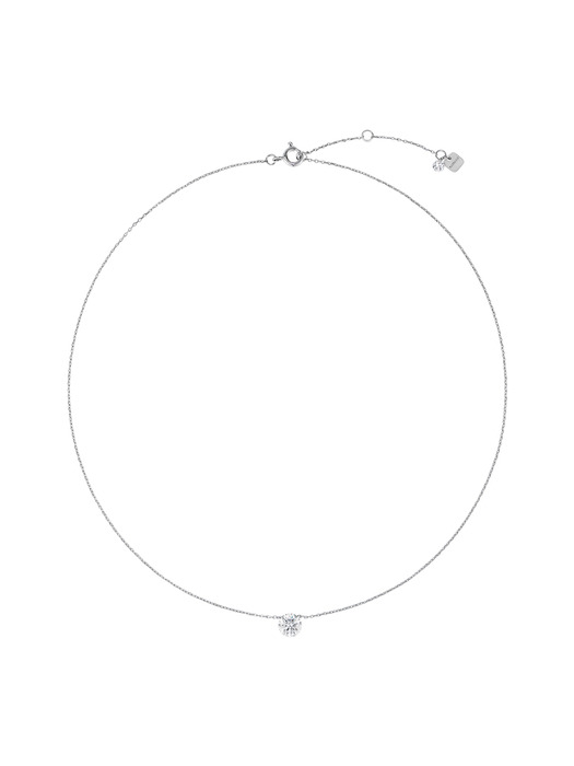 [Silver925]Moissanite 0.5Carat Necklace_DN0001