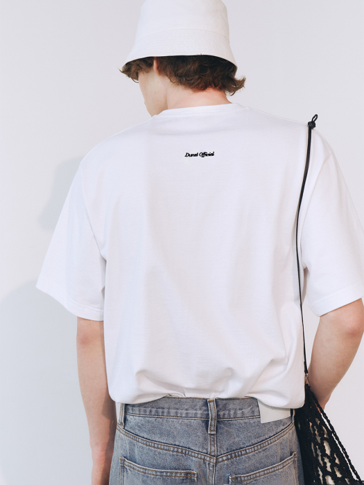 UNISEX TAKE CARE TEDDY T-SHIRT OFF WHITE_M_UDTS1E113WT