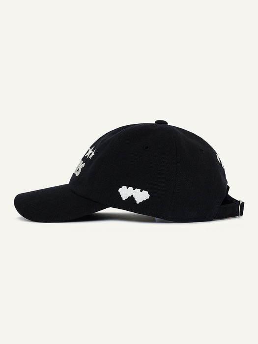 BLACK AIMONS STAR EMBROIDERY BALL CAP