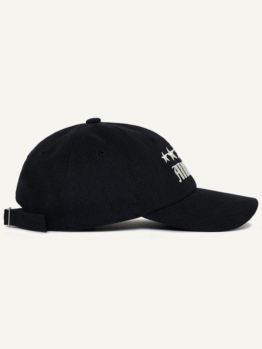 BLACK AIMONS STAR EMBROIDERY BALL CAP
