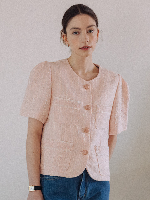 Maisie Linen Tweed Jacket_4color