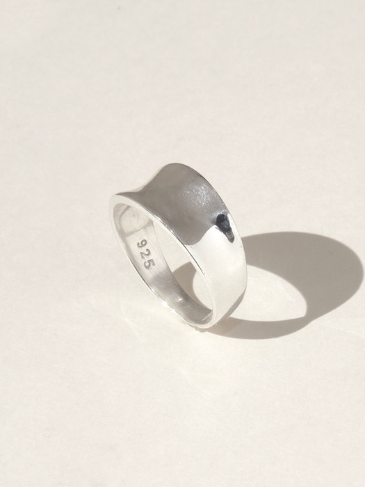 Short Curved Ring [AL Made] (silver925)
