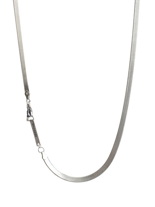 [Silver925] BB03 Snake Chain Back Tooth Necklace