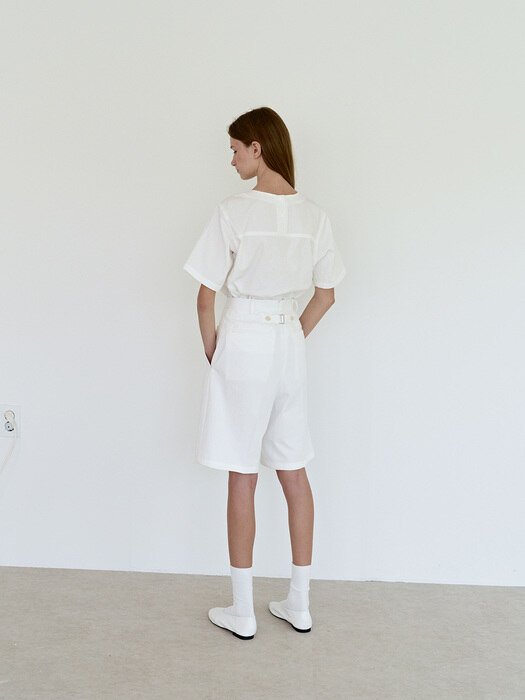 linen snap tunic (white)