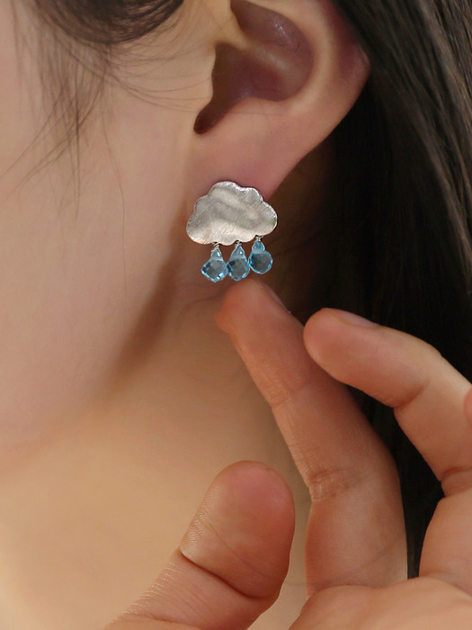 rain cloud earrings (3colors)