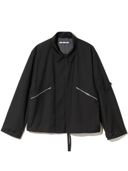 button collar mk3 Jacket black