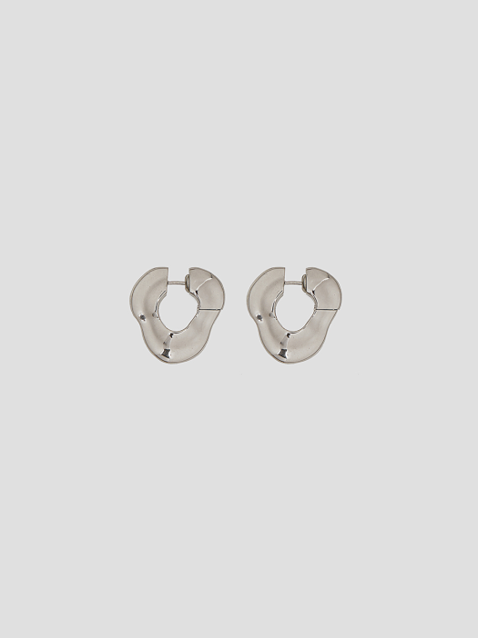 VERMEIL HOOP EARRINGS (SILVER)