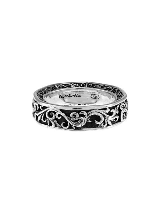 Octagon Bold Ring (Sterling Silver)