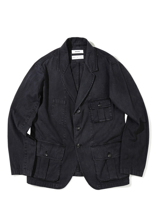 Garment Dye Work Jacket (Black)