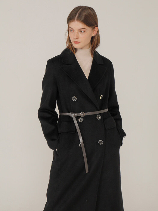 [단독기획]Basic Cashmere Handmade Belted Coat NE0WWH101