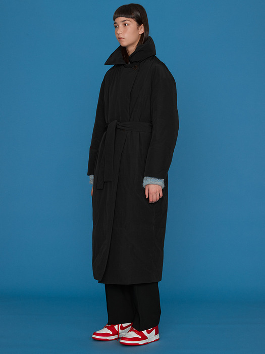 Adela Long down coat_Black