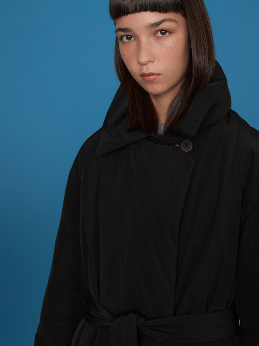 Adela Long down coat_Black