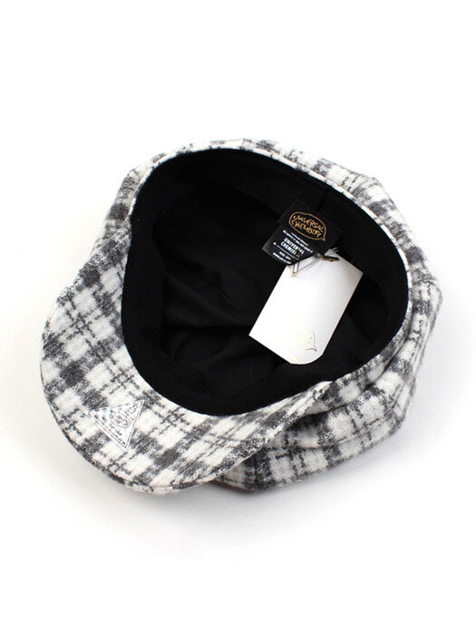 Soft Check Wool Gray Newsboy Cap 뉴스보이캡