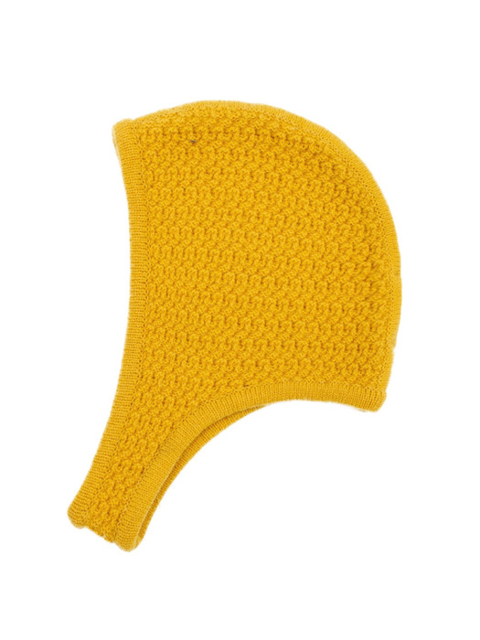 Wool Blended Balaclava in Yellow/Grey