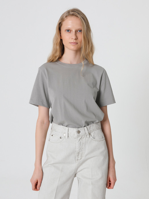 Basic Round Cotton T-Shirt - 5colors