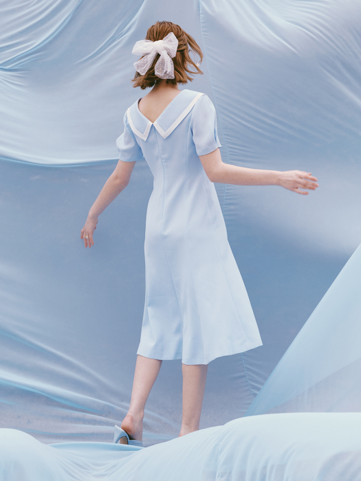 [Day by]Zuri / Sailor Collar flare Dress