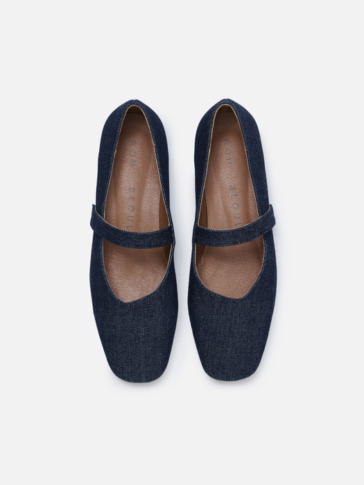 Rowie mary jane shoes Denim Blue