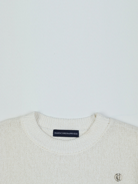 SIGNATURE LINEN KNIT_WHITE