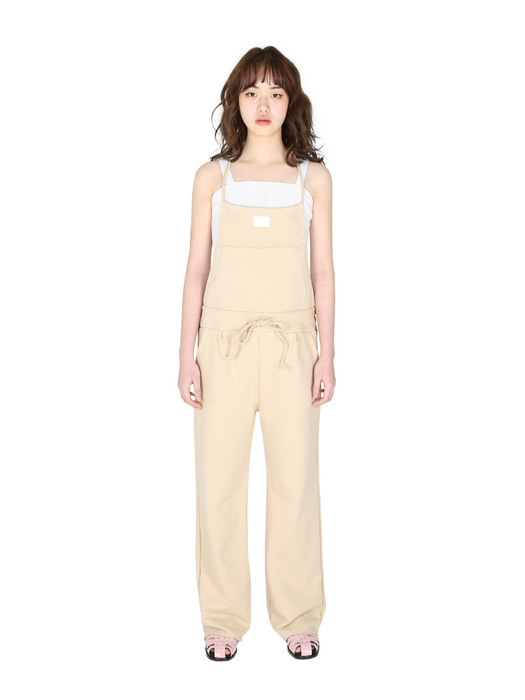 SIGNATURE POCKET CUTTED OVERALL, BEIGE