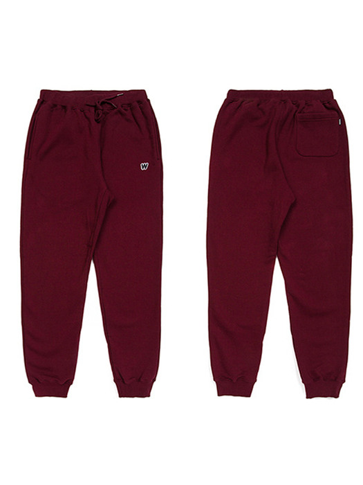 [리퍼브세일] W SWEAT PANTS (BURGUNDY)