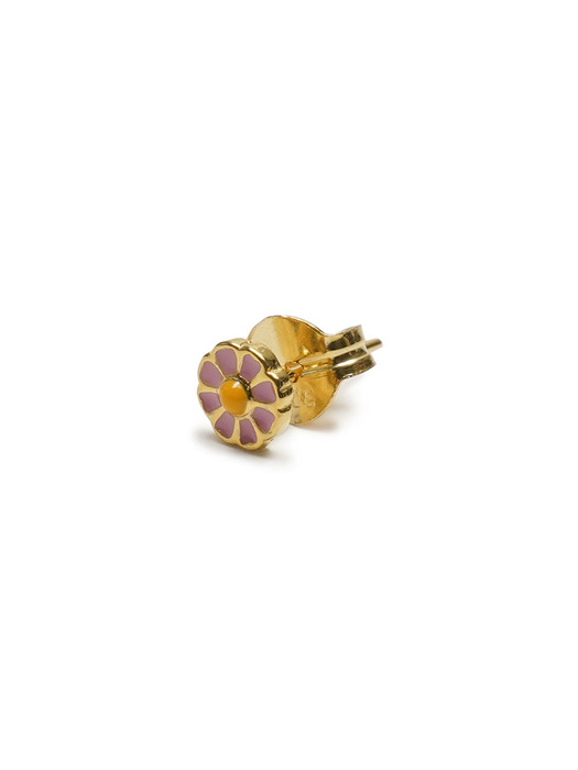 GOLD DAISY STUD EARRING / BLM033-PINK