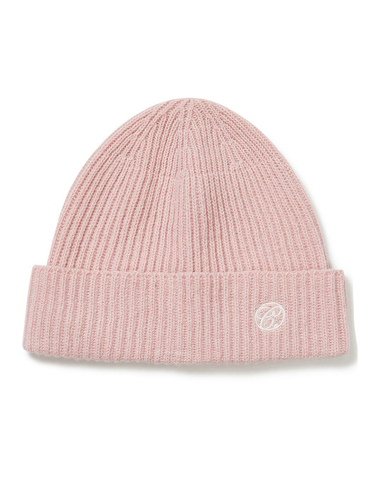 Ribbed Beanie (Pink)