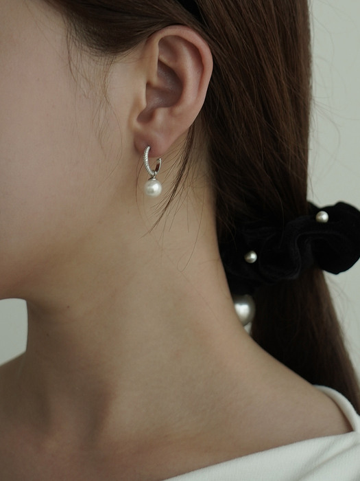 [Silver925] Belvedere Pearl Dangle Earrings