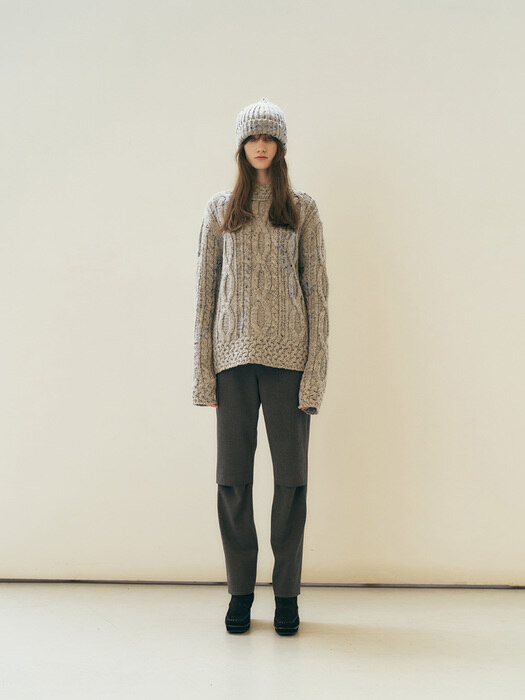 Bulky Sweater, Grey