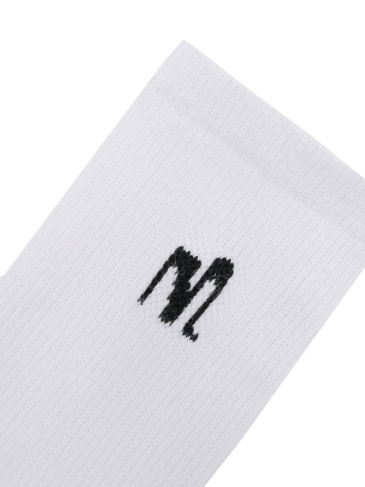 LOGO SOCKS_white (3packs)