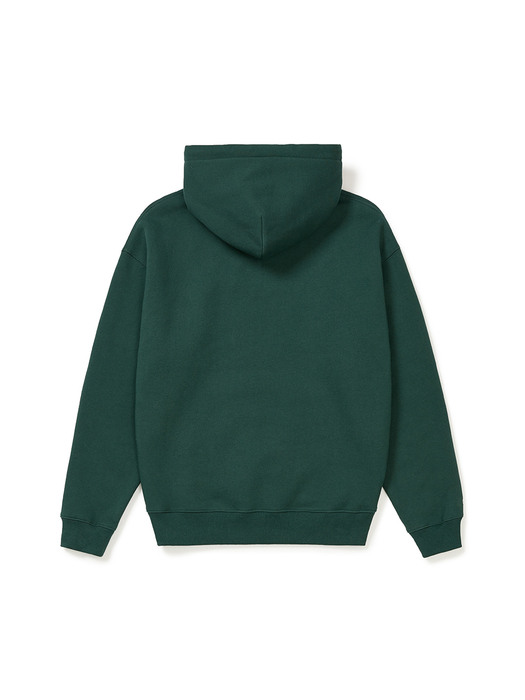 Graphic Fleece-lined Hoody (Dark Green)