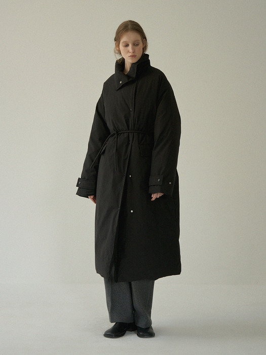Miel Long Padding Coat (Black)