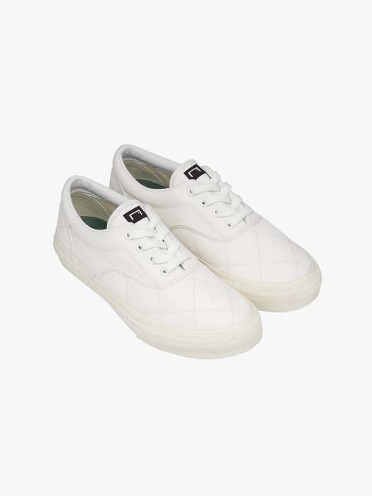 QUILTED CLASSIC SNEAKERS-WHTIE