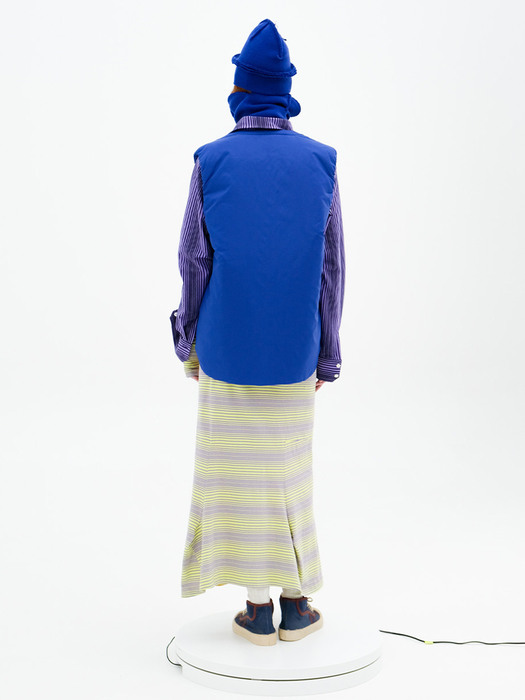 Duck thindown vest in blue for men