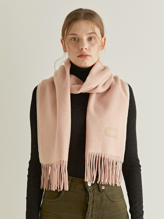 two tone cashmere muffler (M001_light pink)