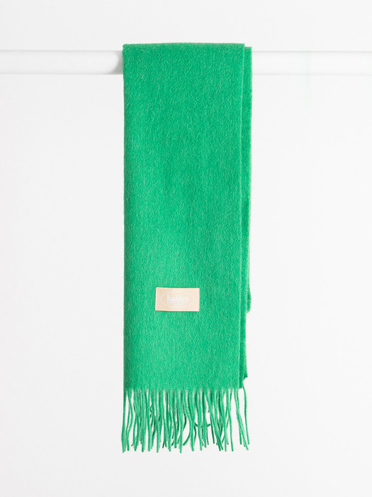 wool color muffler (M007_green)