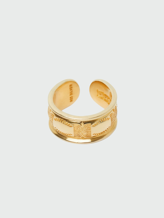 WOID Logo-Engraved Ring - Gold
