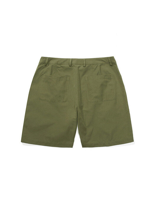 MIL-LABEL POCKET UNIFORM SHORTS PANTS 라이트카키