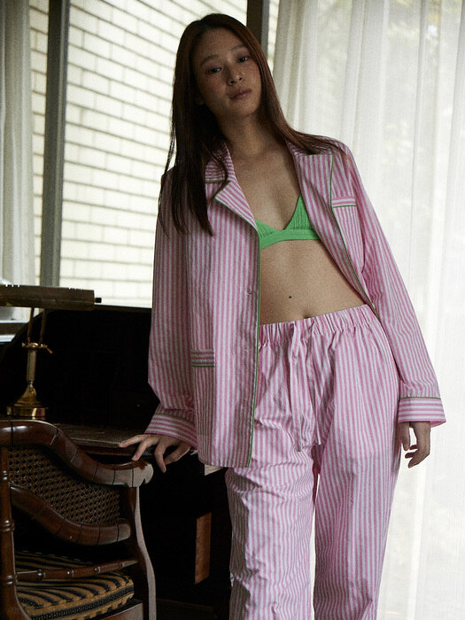 Stripe Pajama Set PINK