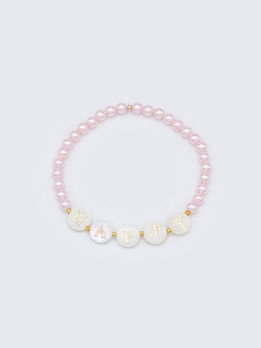 Swarovski pearl initial gold beads Bracelet 자개 이니셜 스와로브스키 진주 비즈 팔찌