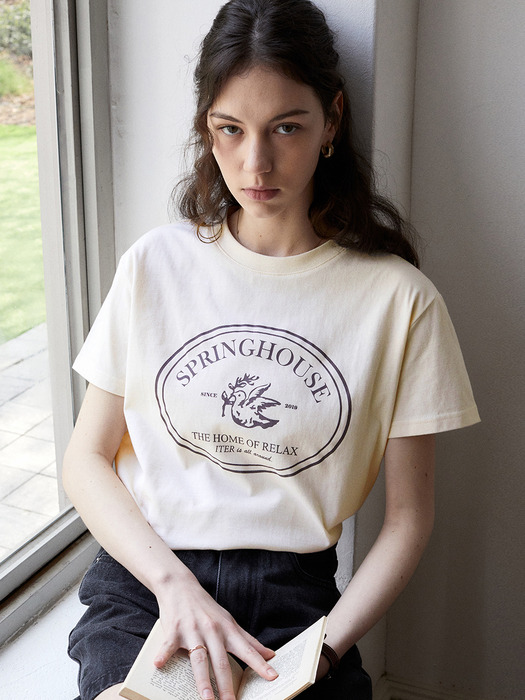 SPRING HOUSE T-SHIRT_BUTTER