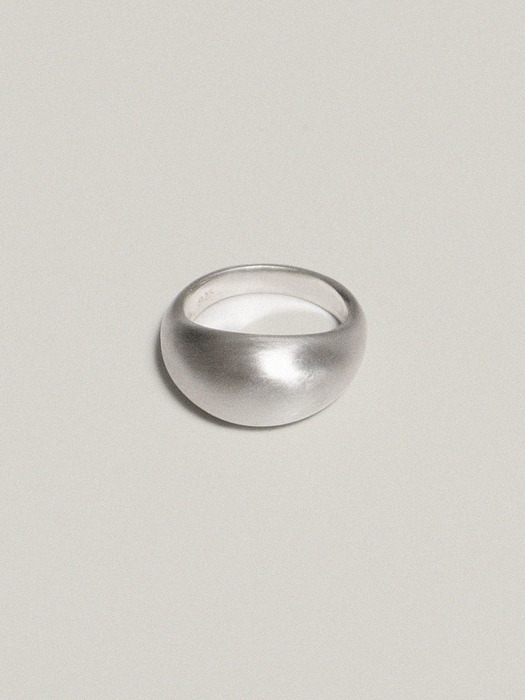 Volume Ring Matt Silver