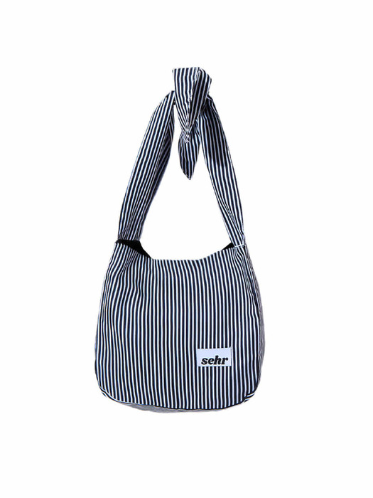 Tie Mini Bag (Black Stripe)